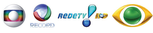 Rede Globo, Rede Record, Rede TV e Rede Bandeirantes