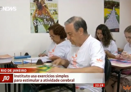 Reportagem da Globo News mostrou benefícios da ginástica cerebral para idosos